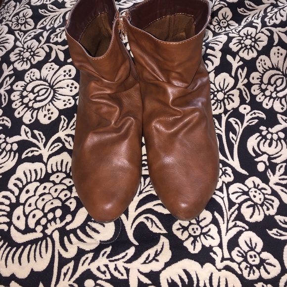 Brown booties