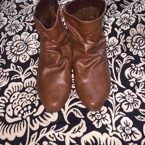 Brown booties