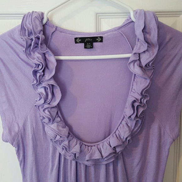 Lavender Ruffle Blouse - Picture 3 of 3