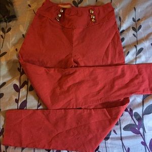 Hot pink high waisted spandex pants 🎀