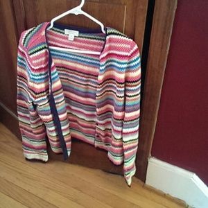 Medium striped cardigan.