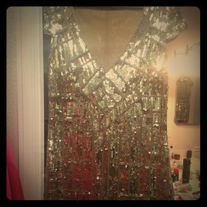 Bebe Gold Cocktail Dress