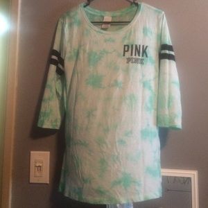 Pink baseball tee