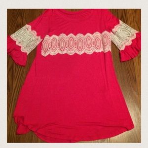 Hot Pink Flowy Tunic