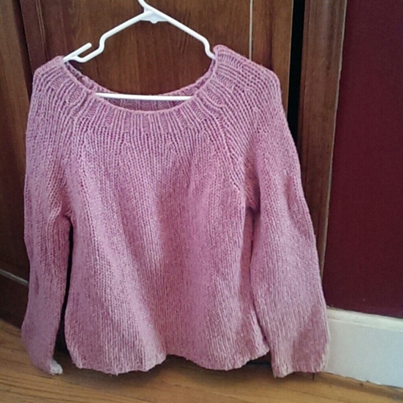 Largw purple knit sweater