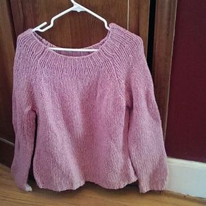 Largw purple knit sweater