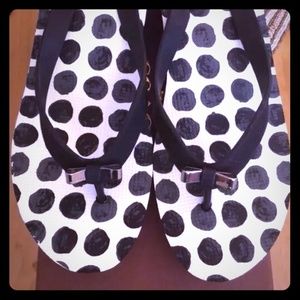 Coach size 10 flip flop wedges