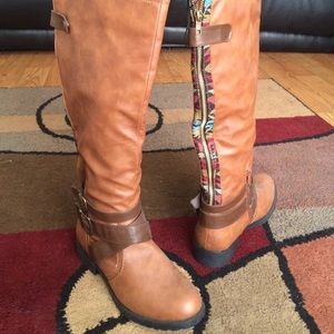 Tall brown boots