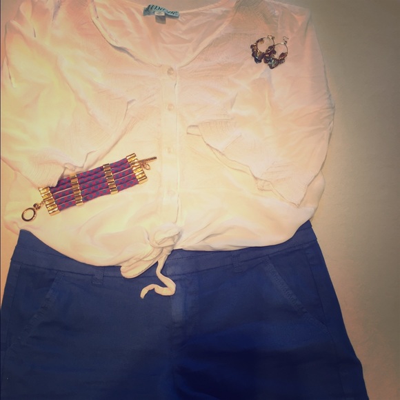 Electric blue shorts