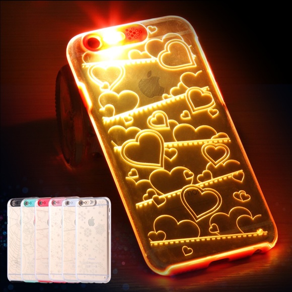 Flash LED flash light up coming call remind case