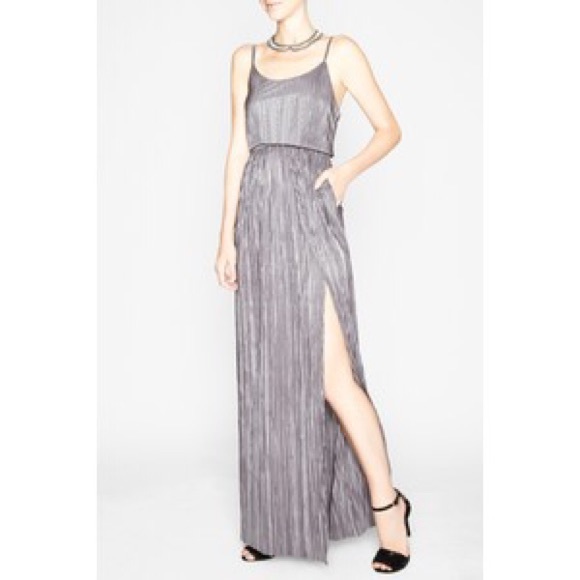 BCBGeneration silver evening dress