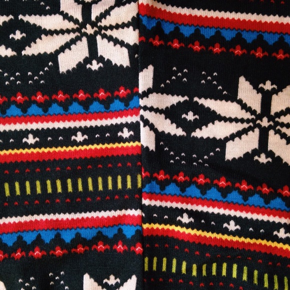 ⚡️LAST ONE⚡️Colorful Snowflake Sweater Leggings - Picture 3 of 3