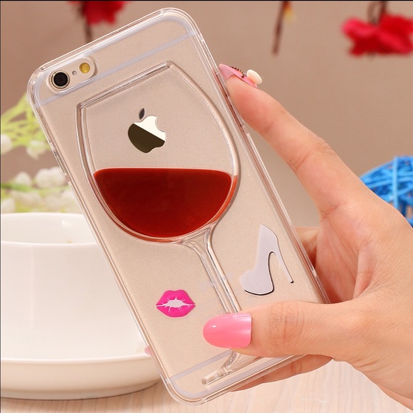 Accessories - Fashion cute red glass skins stand holder case