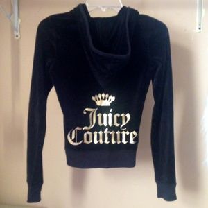 Juicy Couture Logo Metallic Velour Original Jacket