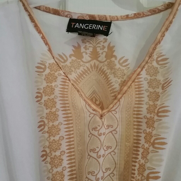 White and tan shear top - Picture 3 of 4