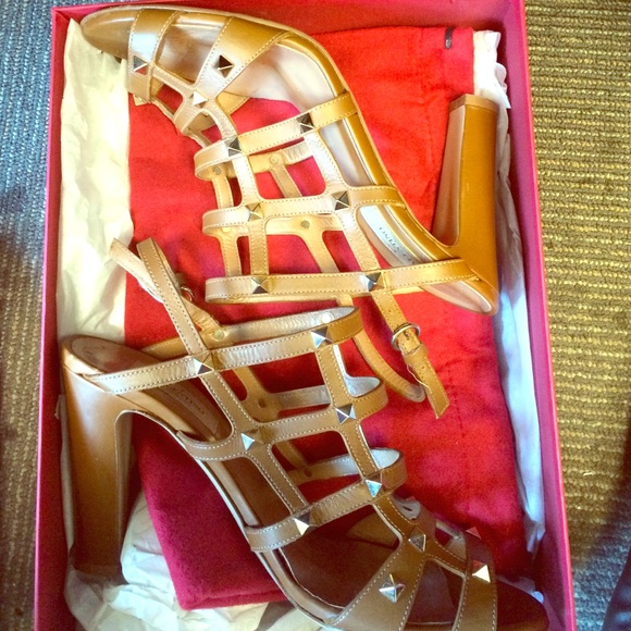 Valentino rock stud cage sandal