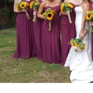 Wine Colored Bridesmaid Dresses