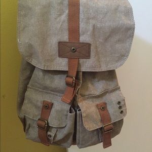 Tan backpack
