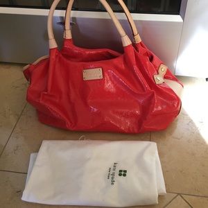 Crushed patent leather Kate spade