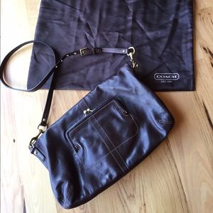 COACH Cross body Flap over soft leather