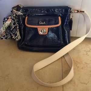 Navy coach cross body