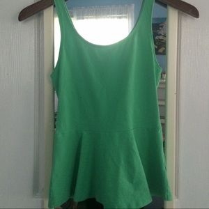 Mint green peplum shirt