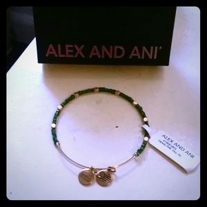 Alex and Ani Urchin Odyssey Bangle- Color: Kelp