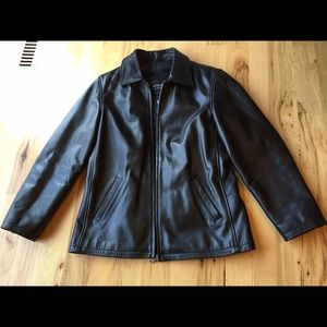Wilson black leather jacket