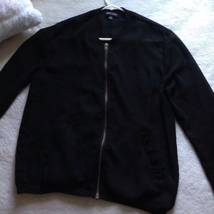 Back bomber cardigan