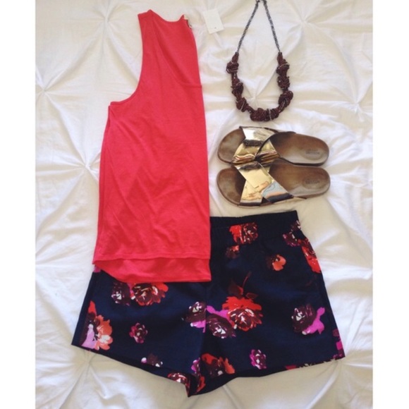 J. Crew Pants - SALE! J Crew Navy Floral Shorts