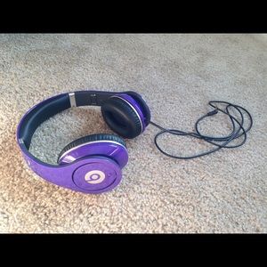 Beats by Dre studio in purple