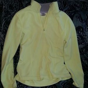 Sm bright fluorescent yellow fleece pullover