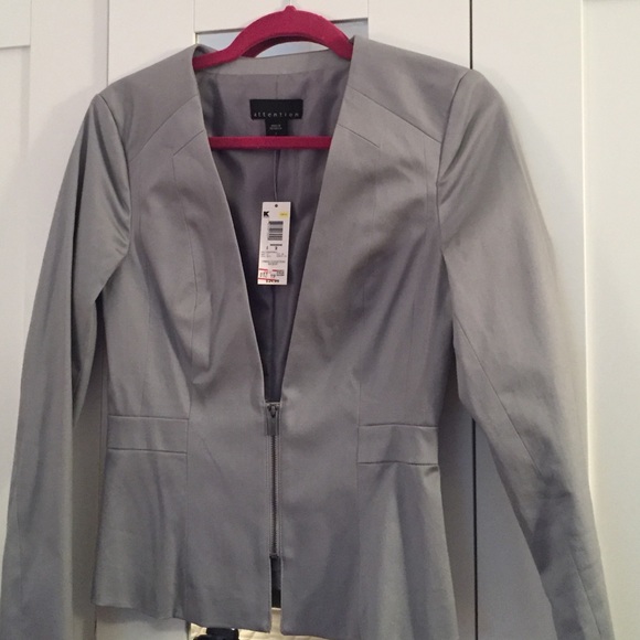 Cute gray peplum blazer