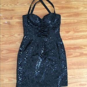 Black sparkle dress
