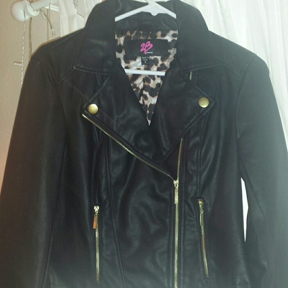 Bebe Black detailed jacket