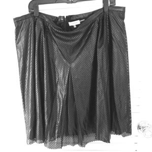 Calvin Klein Perforated Faux Leather Skirt