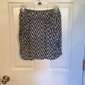 Black and white skirt