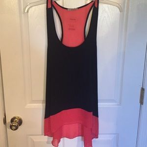 Black and pink tank top