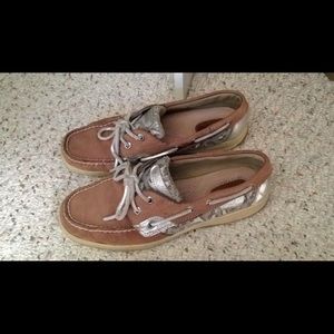 Cheetah print Sperry top-siders