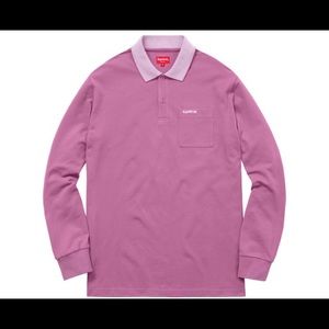 Checkered Rib L/s Polo