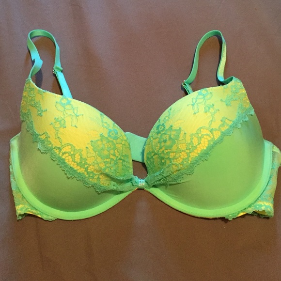 Victoria's Secret mint green and yellow bra