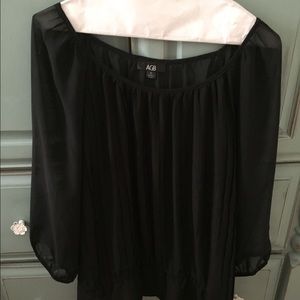 Shear black blouse