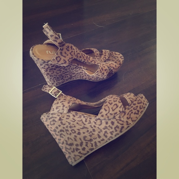 Leopard print wedges - Picture 1 of 1