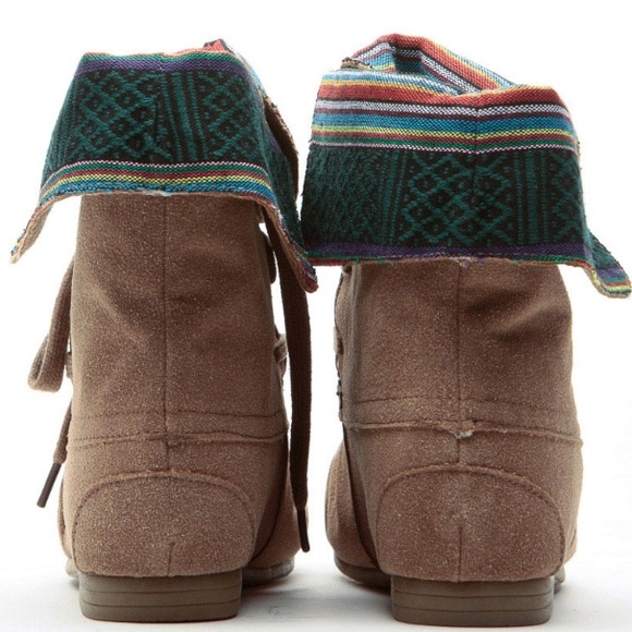 LAST🌷SALE🔥Tribal Foldover Moccasins - Picture 3 of 5