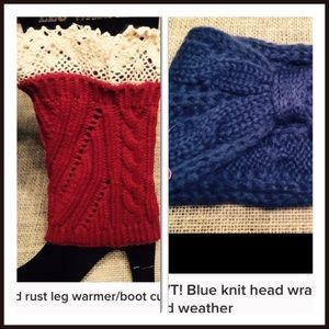 Stay warm!  Boot cuffs and ear warmers! NWT🌟❄️🍁