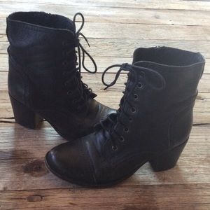 Steve Madden Grannie heeled combat boots