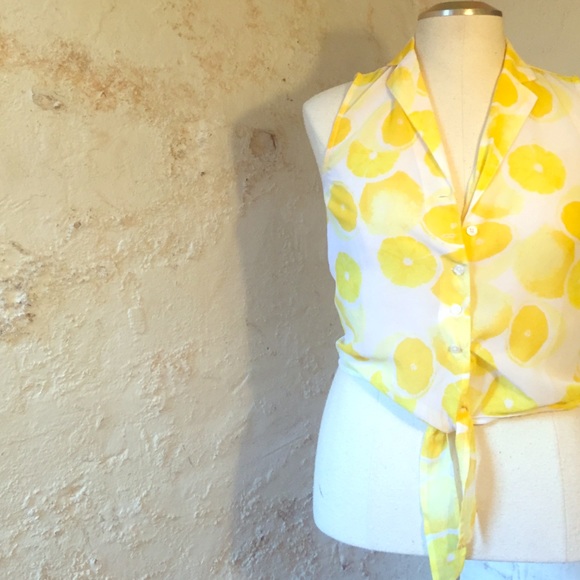 Lemon print Crop top 🍋🍋🍋