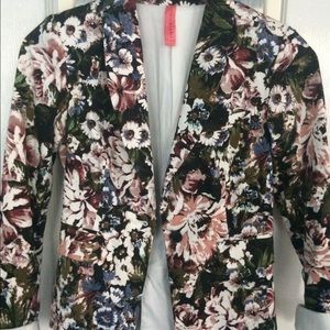 Floral blazer