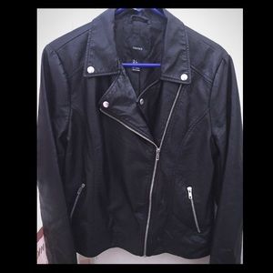 Black Faux Leather Jacket
