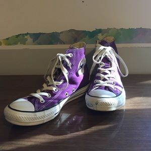 Purple High Top Converse
